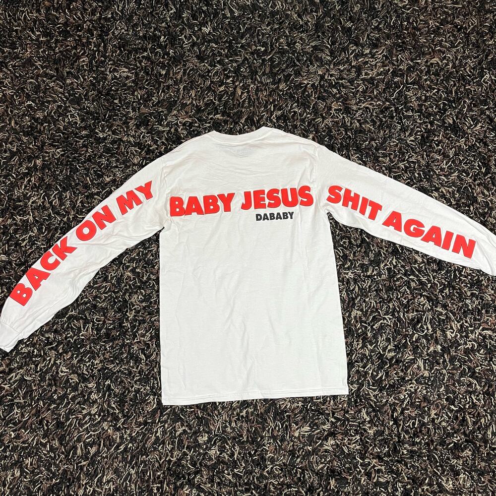DABABY Back‎ on My Baby Jesus Sh*t Again Tee T Shirt Mens Sz L New